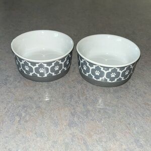 Bone dry pet food bowls. Both for $15